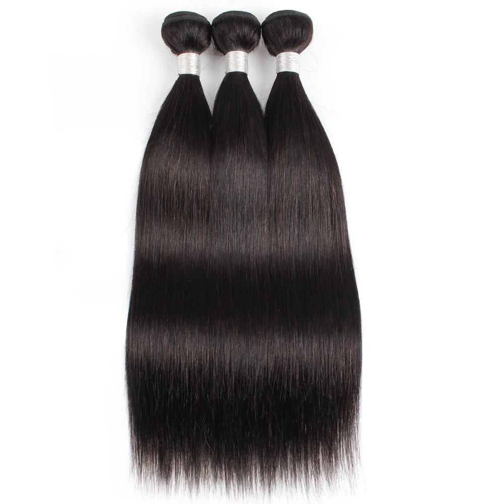 1/3 Pcs Human Hair Bundles Pre-Colored Remy Indian Hair Extension Bone Straight Black Dark Brown Blonde #2 #4 #8 #27 #30 #613