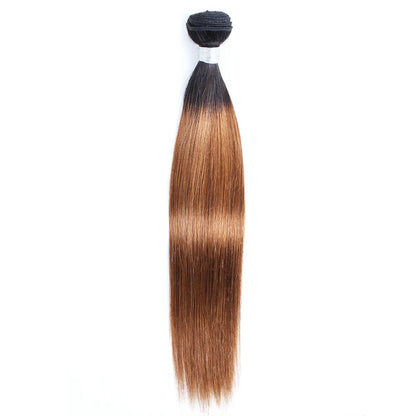 1/3 Pcs Human Hair Bundles Pre-Colored Remy Indian Hair Extension Bone Straight Black Dark Brown Blonde #2 #4 #8 #27 #30 #613