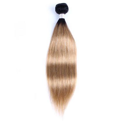 1/3 Pcs Human Hair Bundles Pre-Colored Remy Indian Hair Extension Bone Straight Black Dark Brown Blonde #2 #4 #8 #27 #30 #613